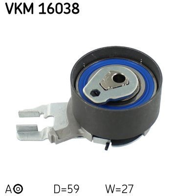 SKF Napínacia kladka ozubeného remeňa VKM 16038 SKF VKM 16038 Napínacia kladka ozubeného remeňa HYUNDAI EXCEL originálne