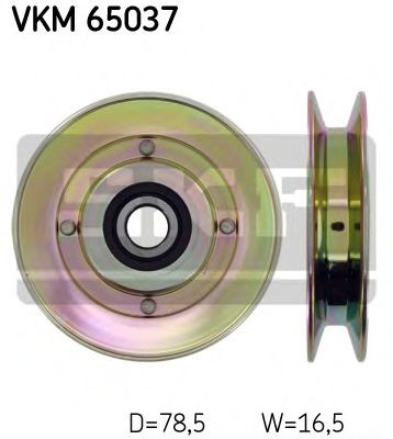 SKF Medløberhjul, kilerem VKM 65037 VKM 65037 Medløberhjul, kilerem FIAT FIORINO SKF