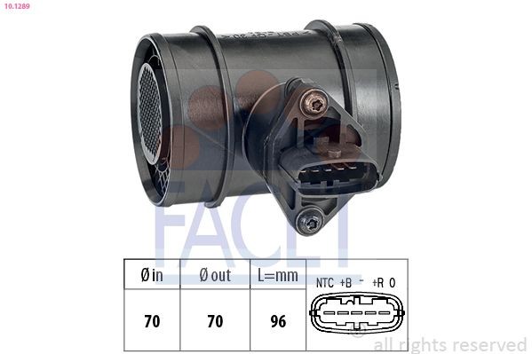 FACET Luchtmassameter (LMM) 10.1289 10.1289 MAF sensor HYUNDAI ix20 FACET