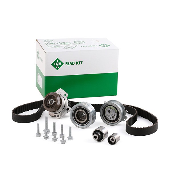 Bomba de água + kit de correia dentada INA 530 0550 32 INA 530 0550 32 Bomba de água + kit de correia dentada AUDI Q7 2011