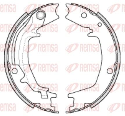 Handremschoenen REMSA 4235.00 REMSA 4235.00 Handremschoen set vóór en achter Hyundai SONATA 2002