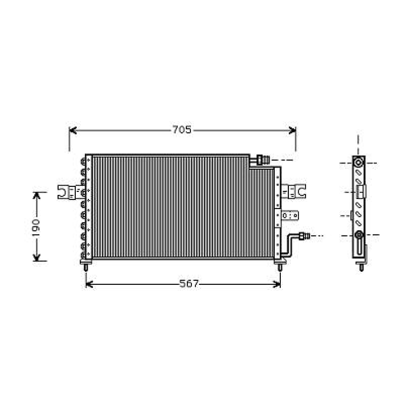 DIEDERICHS Condensor voor airco 8683900 8683900 Condensor DIEDERICHS HYUNDAI i30