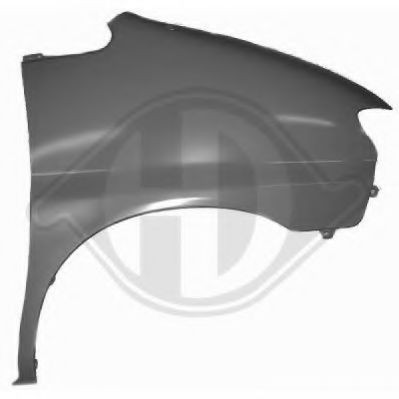 Hjulskjerm DIEDERICHS 6882806 DIEDERICHS 6882806: Skvettskjerm Hyundai H-1 Kassevogn 2009