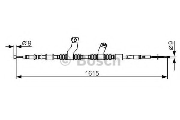 BOSCH Tautrekk, håndbremse 1 987 482 353 BOSCH 1987482353 Håndbrekk Chevrolet Lacetti Sedan pris