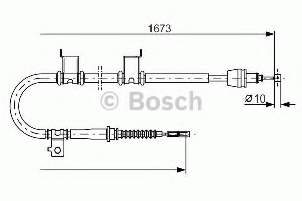 BOSCH Cabo de aço, travão de estacionamento 1 987 482 361 BOSCH 1987482361 Travão de estacionamento KIA Ceed ED preço