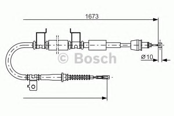 BOSCH Handremkabel 1 987 482 362 Remkabel BOSCH RIO 1 987 482 362 goedkoop