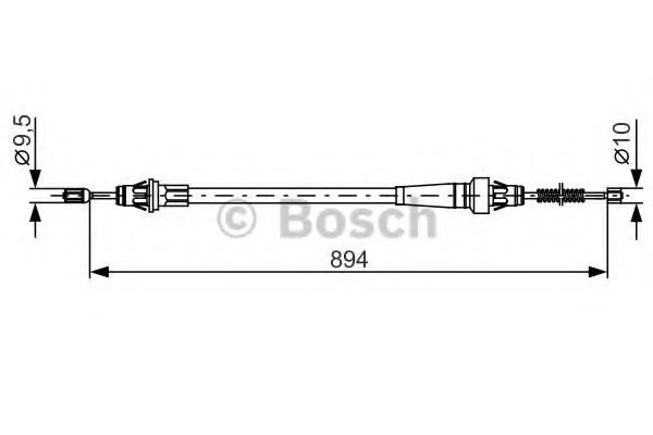 BOSCH Cavo freno a mano 1 987 482 365 1 987 482 365 costo Cavo freno a mano BOSCH JEEP GRAND CHEROKEE