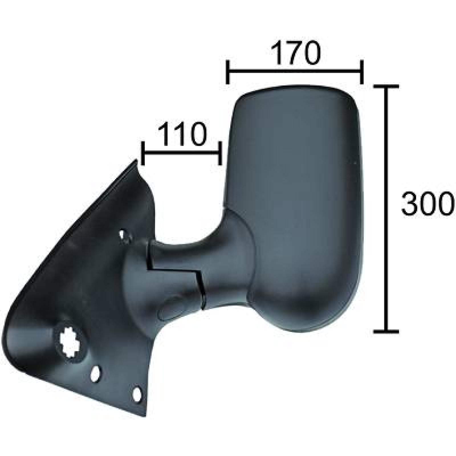 DIEDERICHS Backspegel 1454024 DIEDERICHS 1454024 Backspegel Ford Transit mk5 Skåpbil original