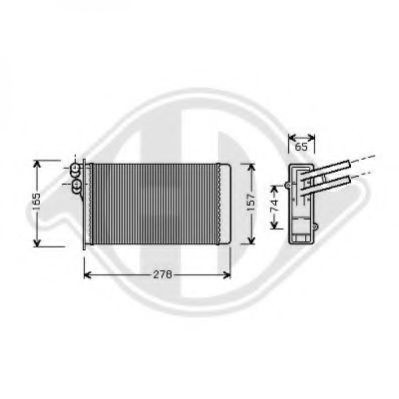 DIEDERICHS Vannkasse, radiator 8101415 bil Kjølevæsketank DIEDERICHS 8101415 kjøpe