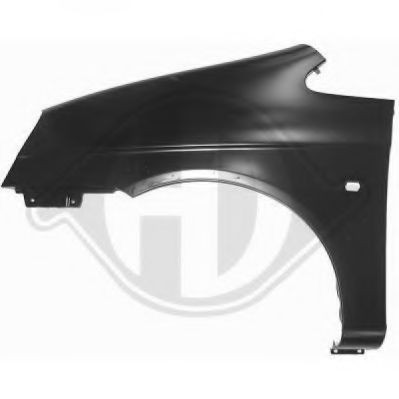 Hjulskjerm DIEDERICHS 6950006 DIEDERICHS 6950006 Skvettskjerm DAEWOO REZZO 2000