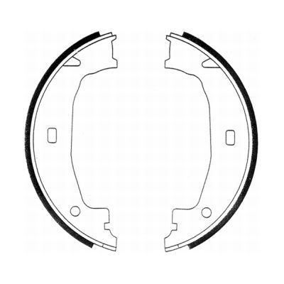 ABE Piduriklotside komplekt, seisupidur CRB004ABE Käsipidur BMW F21 CRB004ABE ABE