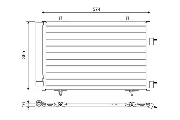 VALEO Kondensator, klimaanlegg 814365 Ac radiator VALEO Peugeot RIFTER 814365