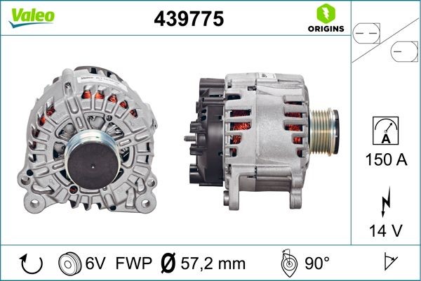VALEO Alternator 439775 VALEO 439775 Audi Q5 8RB alternator cost