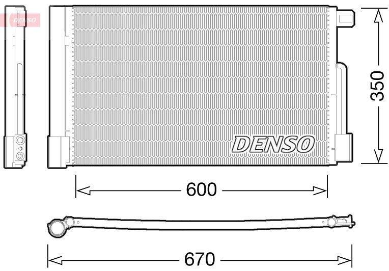 Condensador, ar condicionado DENSO DCN01004 DENSO DCN01004 Condensador ac VAUXHALL CORSA 2004