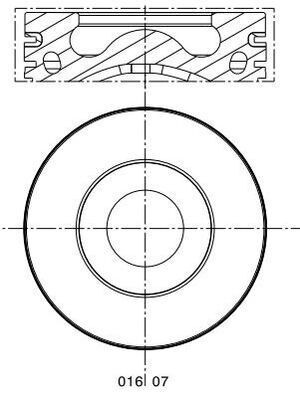 MAHLE Stempel 016 07 00 MAHLE 016 07 00 Stempel