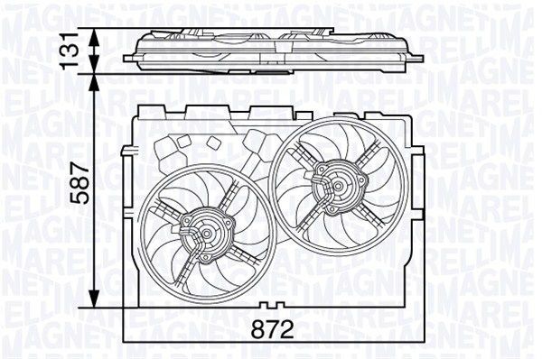 MAGNETI MARELLI Ventilador de radiador 069422582010 Ventoinha MAGNETI MARELLI Ford USA EXPLORER 069422582010