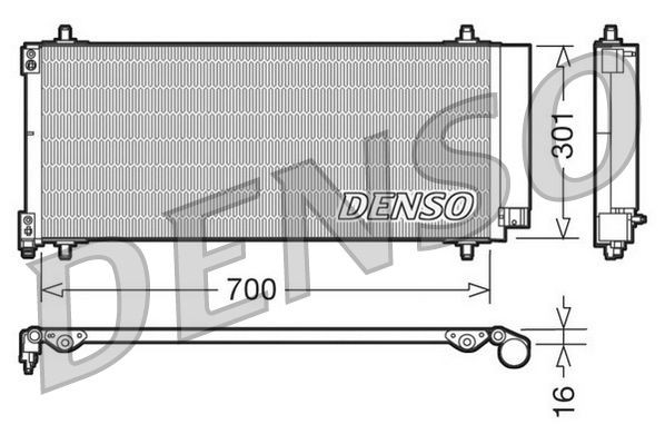 DENSO Condensatore climatizzatore DCN21027 DCN21027 Radiatore aria condizionata CITROËN DS3 DENSO costo