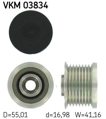 SKF Generator friløbskobling VKM 03834 Generator reservedele SKF X5 VKM 03834 billig