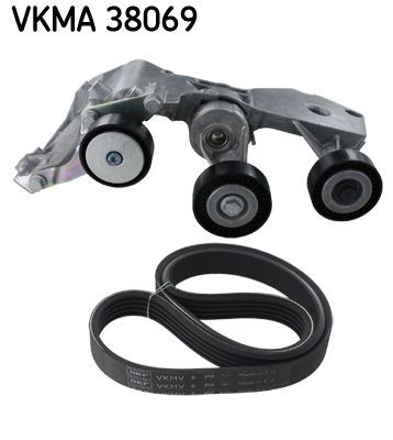 SKF Jogo de correias trapezoidais estriadas VKMA 38069 Correia trapezoidal estriada Mercedes-Benz W168 VKMA 38069 SKF