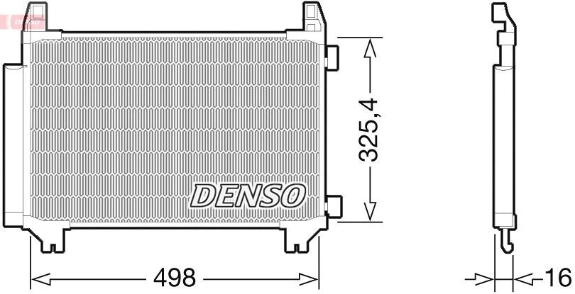 DENSO Kondenzátor klimatizácie DCN50028 DCN50028 Chladič klimatizácie DENSO PORSCHE CAYMAN