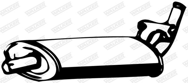 WALKER Midtre lydpotte 04996 WALKER 04996 Mellomlyddemper Opel Kadett C Sedan originale pris