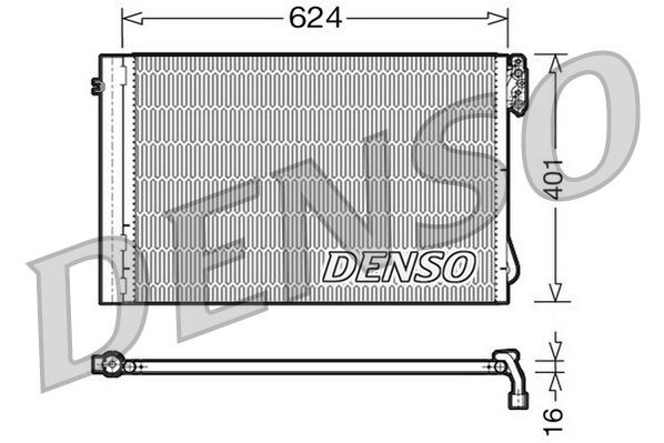 DENSO Air conditioning condenser DCN05011 DENSO DCN05011 SUZUKI CELERIO air conditioner condenser replacement