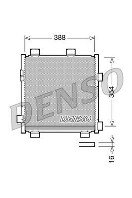 DENSO Kondensator, klimaanlegg DCN50040 Radiator AC DENSO Peugeot 4008 DCN50040