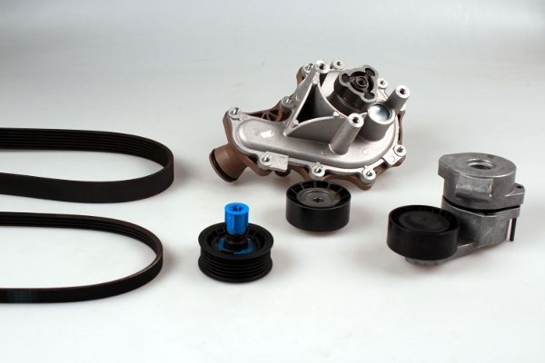 HEPU Bomba de água + kit da correia de distribuição PK08080 PK08080 HEPU Kit de correias trapezoidais estriadas Skoda baratos