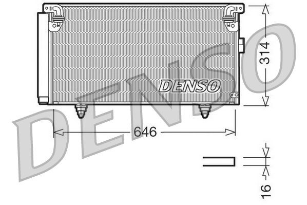 DENSO Kondensaator, kliimaseade DCN36001 Kliimaseade Subaru Outback BP: Kondensaator, kliimaseade DENSO DCN36001
