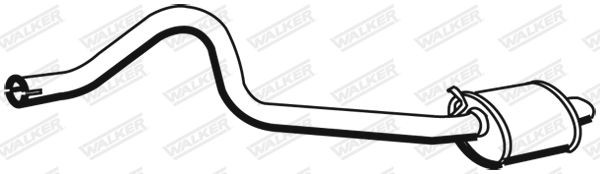 WALKER Bakre ljuddämpare 19609 19609 Bakre ljuddämpare WALKER LAND ROVER DEFENDER