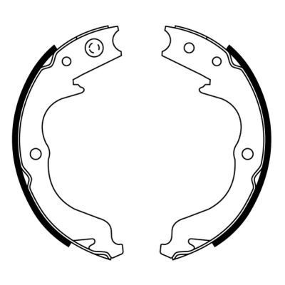 ABE Handbrake shoes C07013ABE ABE C07013ABE Subaru Impreza 3 emergency brake shoes replacement