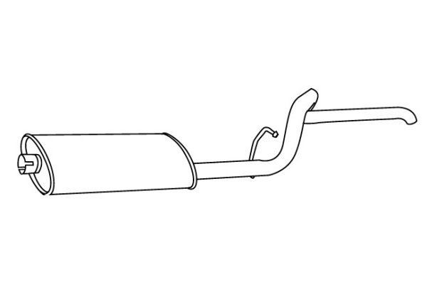 VEGAZ Rear silencer RS-236 VEGAZ RS-236 MITSUBISHI SPACE WAGON back box replacement