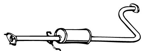 Keskiäänenvaimentaja VEGAZ HOS-35 HONDA ACCORD 2018 Keski äänenvaimennin VEGAZ HOS-35