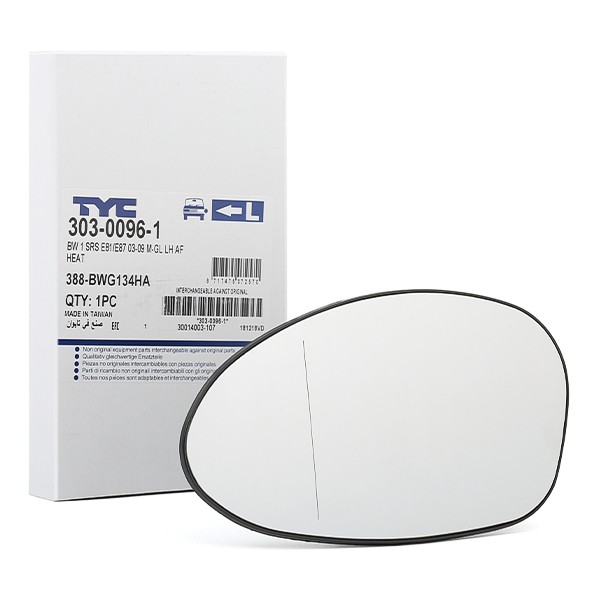 TYC Speilglass, ytterspeil 303-0096-1 TYC 303-0096-1 Speilglass, ytterspeil