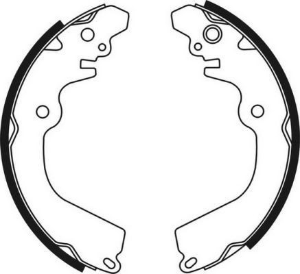ABE Brake Shoe Set C05050ABE Mitsubishi L400 ABE brake shoes C05050ABE