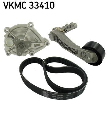 Waterpomp + Multi V-riemset SKF VKMC 33410 SKF VKMC 33410: Poly v riem set Peugeot PARTNER 2011