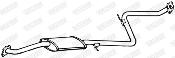 WALKER Middle silencer 17941 17941 WALKER middle silencer MAZDA BT-50