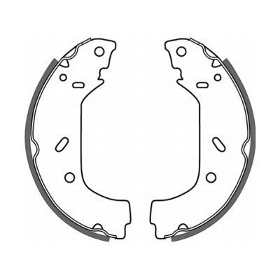 ABE Bromsbacksats C0P015ABE C0P015ABE ABE bromsbackar Fiat FIORINO