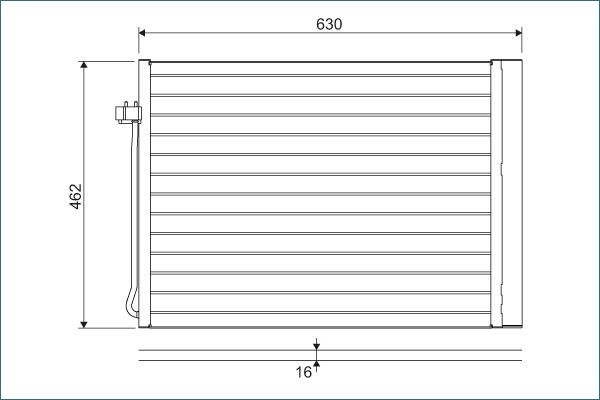 VALEO Kondensator, klimaanlegg 814367 Radiator AC VALEO BMW iX3 814367