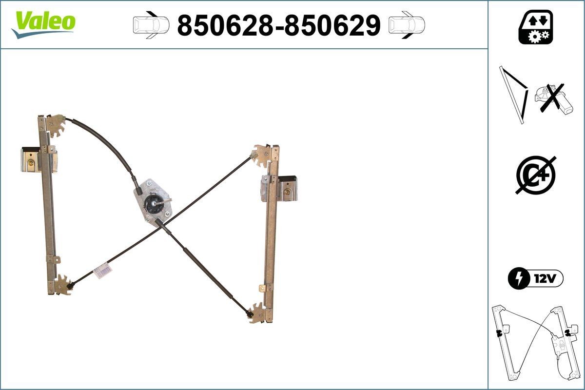 VALEO Lève-vitre 850628 850628 Lève-vitre électrique LANCIA DELTA VALEO