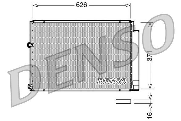 DENSO Kondensor, klimatanläggning DCN50018 DODGE kondensor DENSO DCN50018