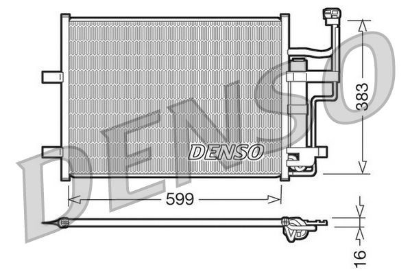 DENSO Kondensaator, kliimaseade DCN44003 DENSO DCN44003 Kliimaradiaator Mazda 3 Sedaan originaal hind