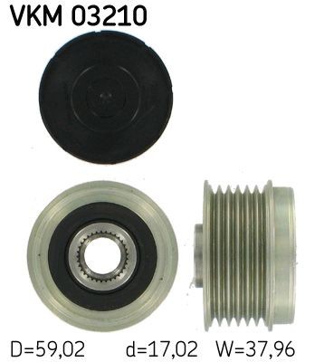 SKF Poulie roue libre, alternateur VKM 03210 Citroën C5 Poulie roue libre alternateur SKF VKM 03210