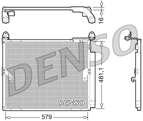 DENSO Kondenzátor klimatizácie DCN50019 DENSO DCN50019 Kondenzátor klimatizácie Toyota Land Cruiser 150 originálne cena