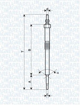 MAGNETI MARELLI Żeraviaca sviečka 062900082304 062900082304 Žhaviče HONDA FR-V MAGNETI MARELLI