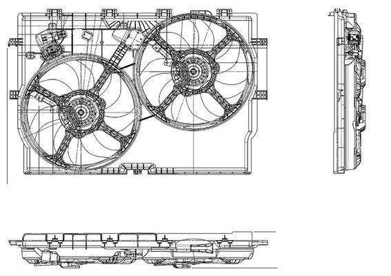 MAGNETI MARELLI Motoventilateur 069422578010 Ventilateur de refroidissement MAGNETI MARELLI DUCATO 069422578010 pas cher