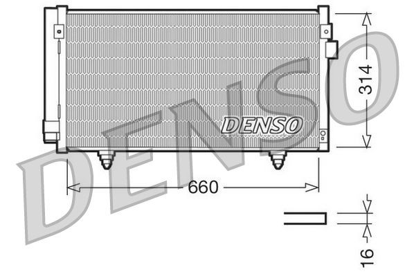 DENSO Kondensaator, kliimaseade DCN36003 DENSO DCN36003 Kliimaradiaator Subaru Forester SH odava hinnaga