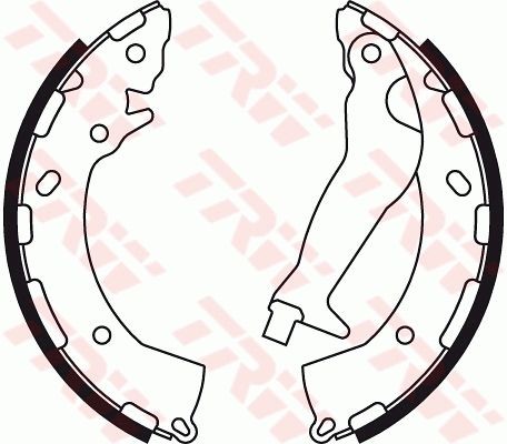Remschoenset TRW GS8785 TRW GS8785 Remschoenen set HYUNDAI ACCENT 2010