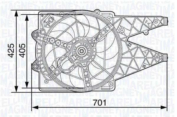 MAGNETI MARELLI Βεντιλατέρ 069422472010 069422472010 Βεντιλατέρ OPEL INSIGNIA MAGNETI MARELLI