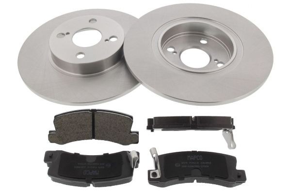 MAPCO Bremseskiver og -klosser 47533 MAPCO 47533 Bremsekit Vios / Yaris III Sedan (XP150) originale pris
